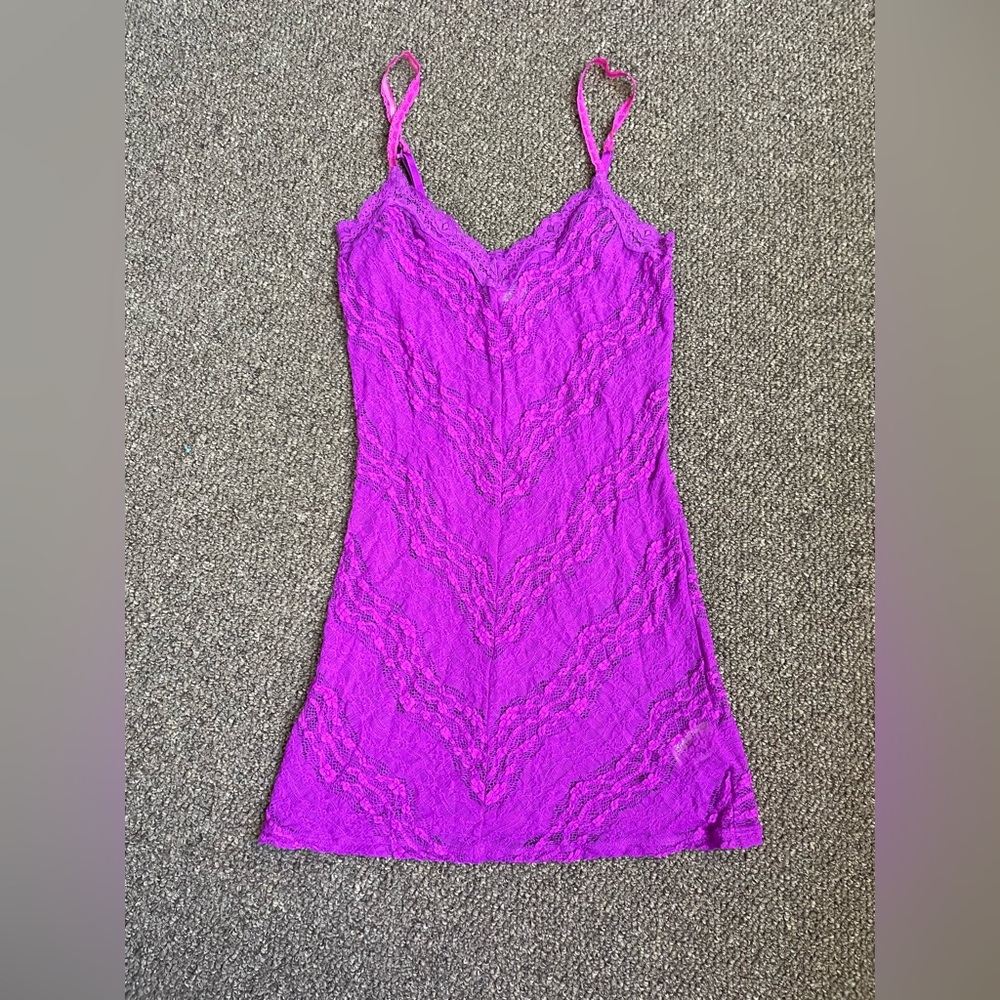 Intimately free people purple lace dress